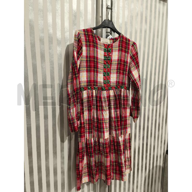 VESTITO DONNA WU SIDE TARTAN ROSSO BIANCO | Mercatino dell'Usato Campobasso 3
