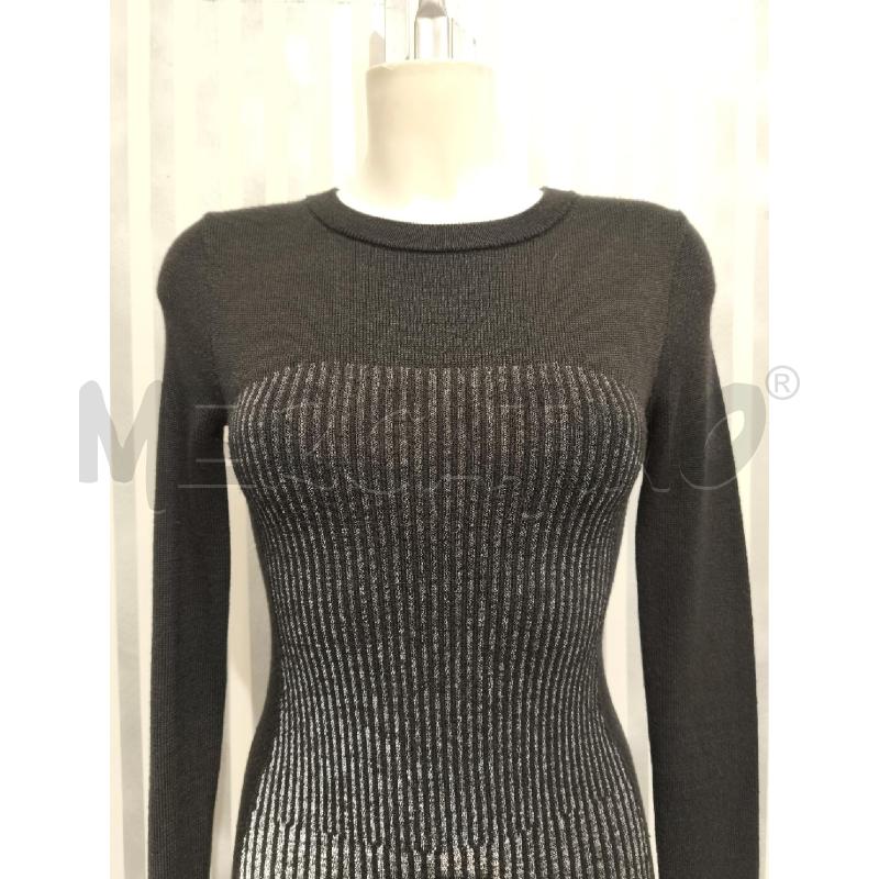 VESTITO DONNA Y-3 ADIDAS NERO LUNGO RIGHE GRIGIE | Mercatino dell'Usato Campobasso 2