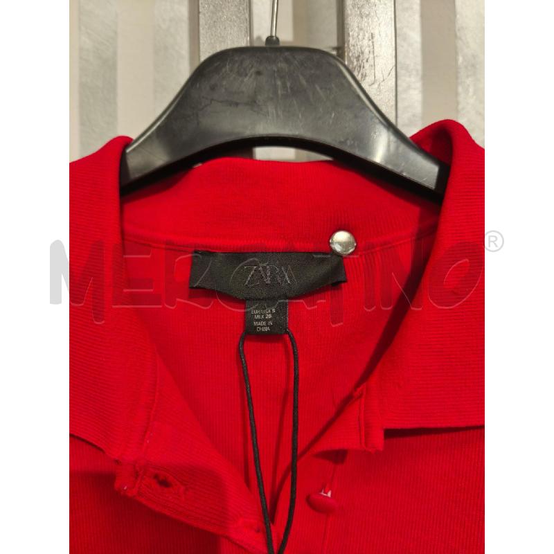 VESTITO DONNA ZARA NUOVO ROSSO MANICHE FIORI | Mercatino dell'Usato Campobasso 2
