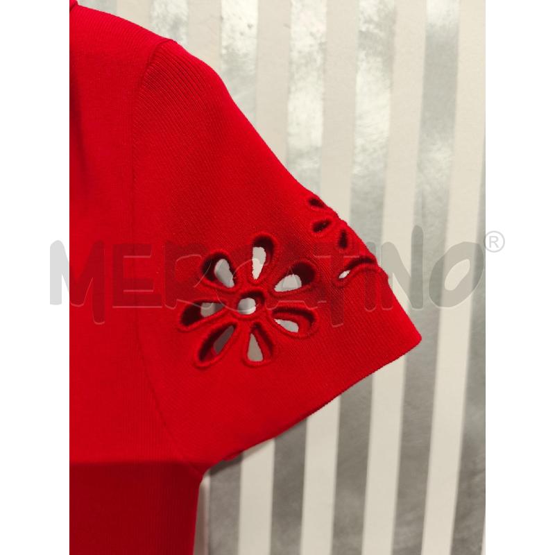 VESTITO DONNA ZARA NUOVO ROSSO MANICHE FIORI | Mercatino dell'Usato Campobasso 3