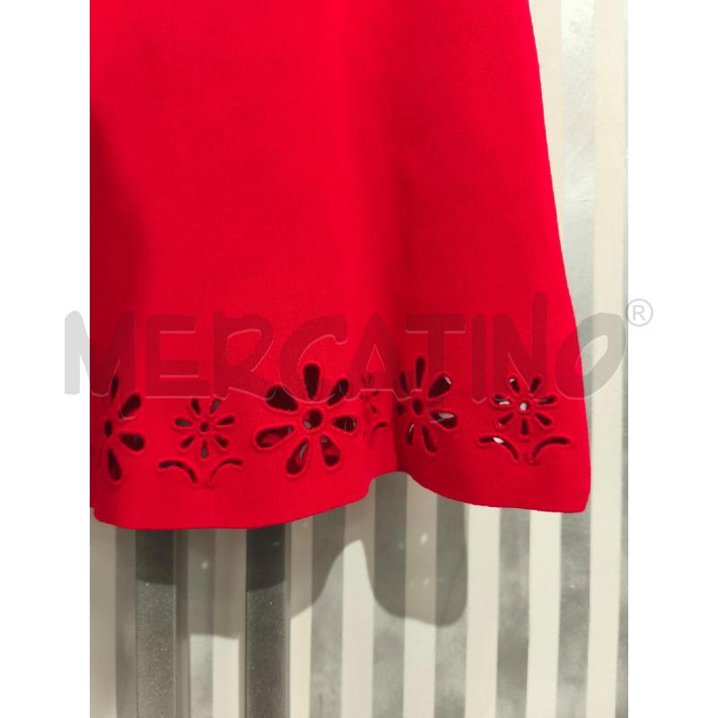 VESTITO DONNA ZARA NUOVO ROSSO MANICHE FIORI | Mercatino dell'Usato Campobasso 4