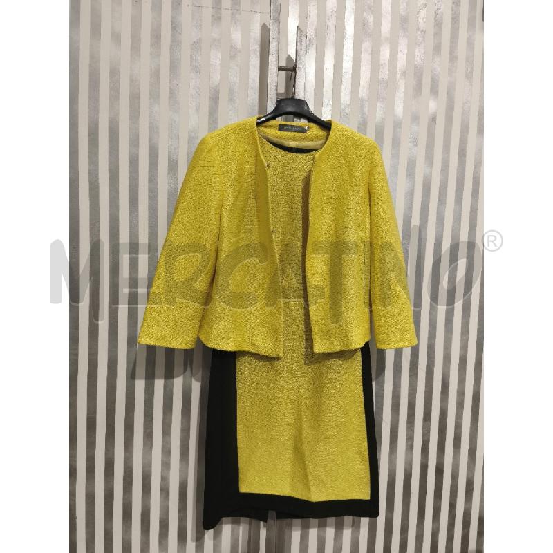 VESTITO+GIACCA DONNA SANDRO FERRONE GIALLO | Mercatino dell'Usato Campobasso 1