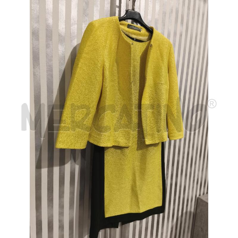 VESTITO+GIACCA DONNA SANDRO FERRONE GIALLO | Mercatino dell'Usato Campobasso 3