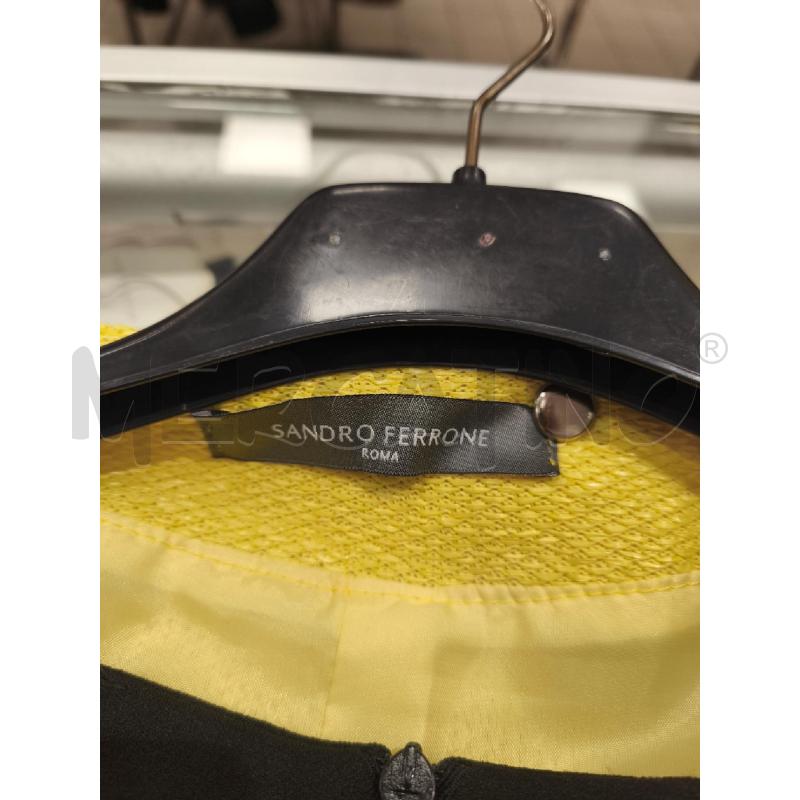 VESTITO+GIACCA DONNA SANDRO FERRONE GIALLO | Mercatino dell'Usato Campobasso 5