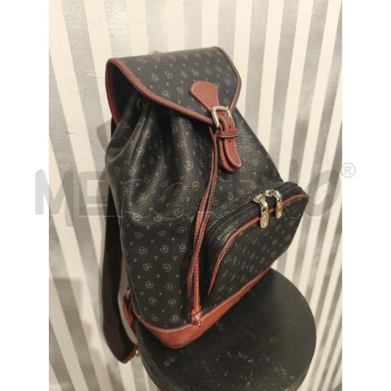 ZAINO DONNA POLLINI NERO MARRONE MONOGRAM | Mercatino dell'Usato Campobasso 1