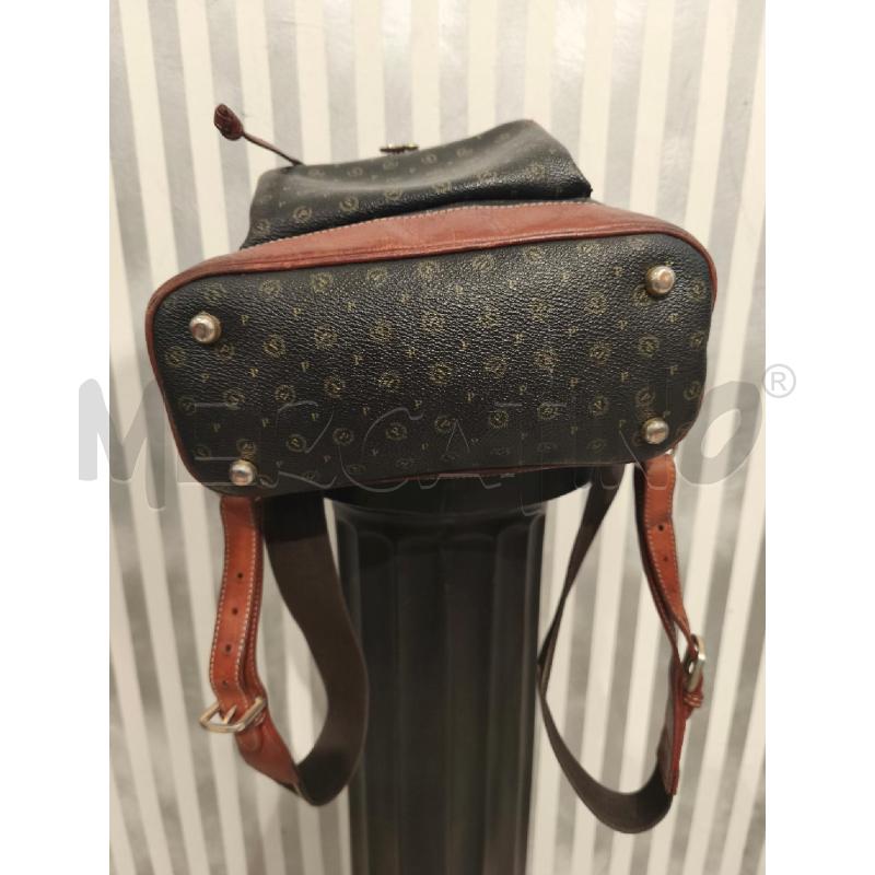 ZAINO DONNA POLLINI NERO MARRONE MONOGRAM | Mercatino dell'Usato Campobasso 4