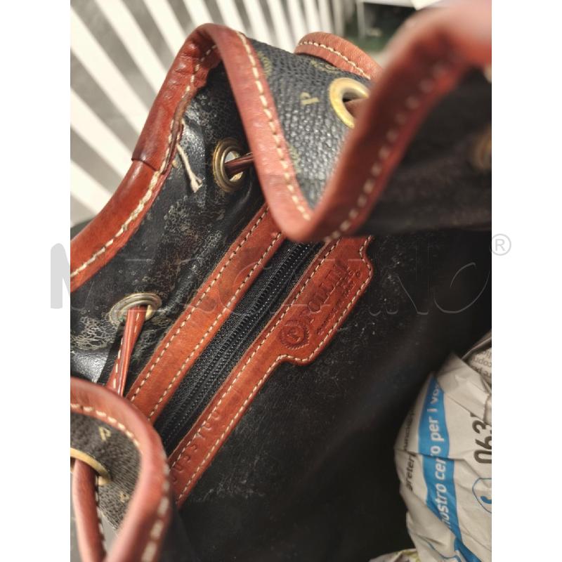 ZAINO DONNA POLLINI NERO MARRONE MONOGRAM | Mercatino dell'Usato Campobasso 5