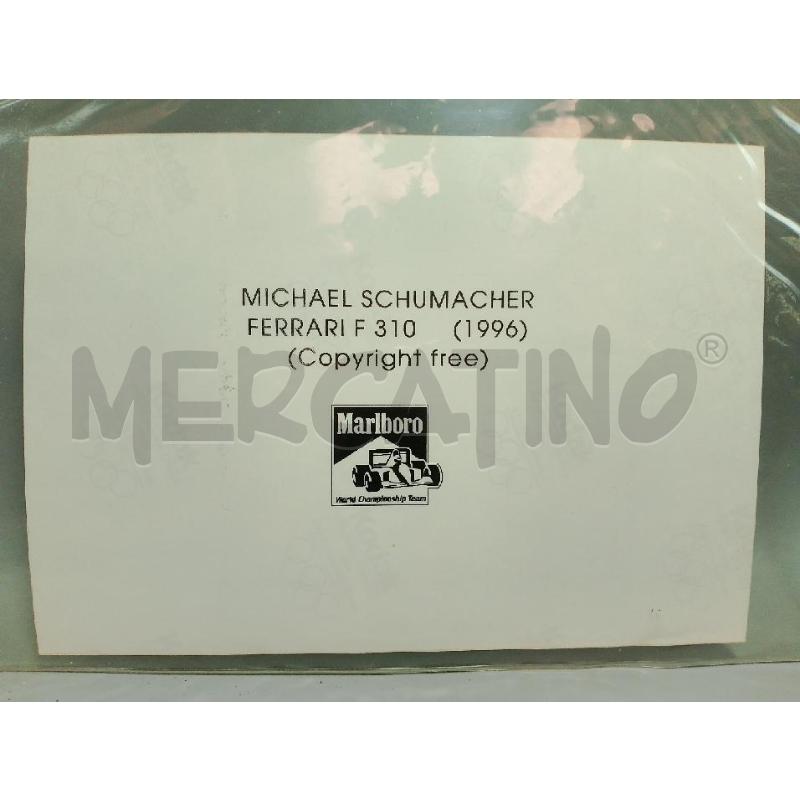 CARTOLINA MICHEAL SCHUMACHER FERRARI F310 1996 | Mercatino dell'Usato San giovanni teatino 2