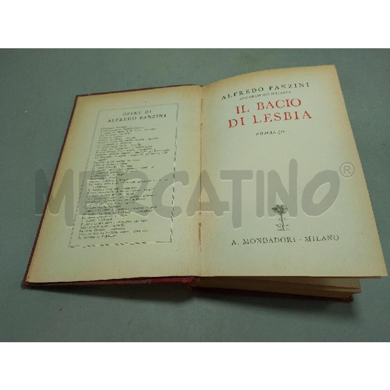 IL BACIO DI LESBIA - PANZINI 1937 COPERTINA DA RESTAURARE | Mercatino dell'Usato San giovanni teatino 2