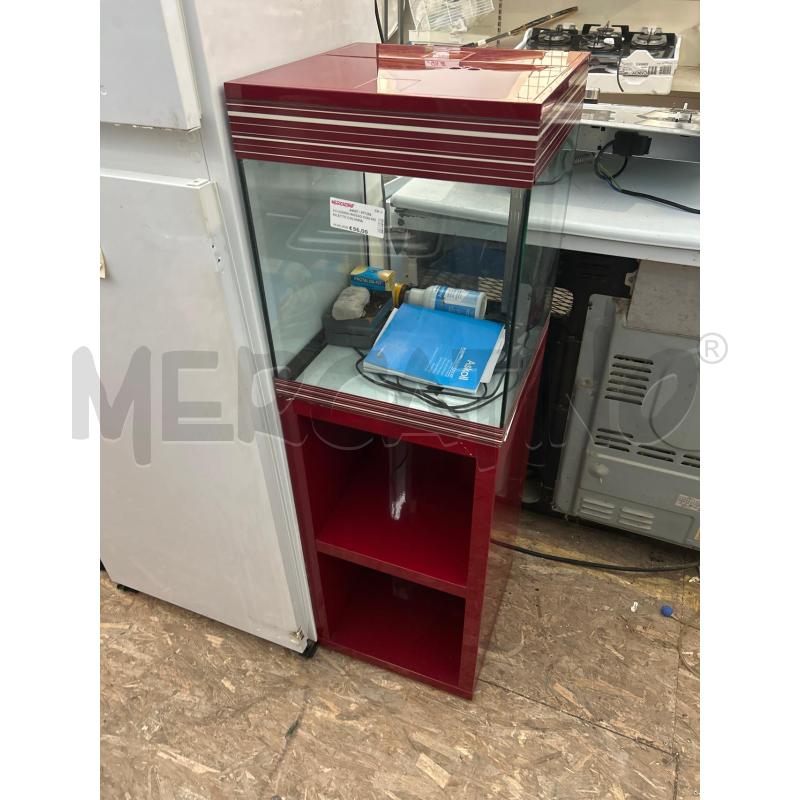 ACQUARIO ROSSO CON MOBILETTO COLONNA | Mercatino dell'Usato San giovanni teatino 1