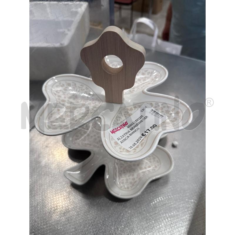 ALZATINA BRANDANI CERAMICA BIANCO | Mercatino dell'Usato San giovanni teatino 1