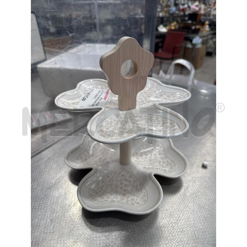 ALZATINA BRANDANI CERAMICA BIANCO | Mercatino dell'Usato San giovanni teatino 2