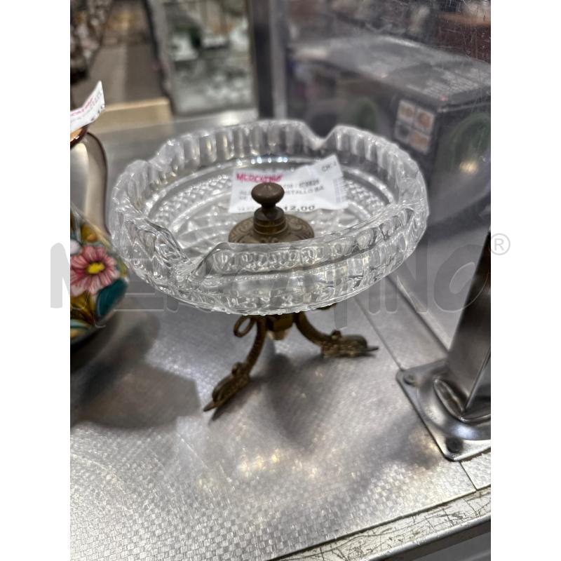 ALZATINA CRISTALLO BASE METALLO | Mercatino dell'Usato San giovanni teatino 1