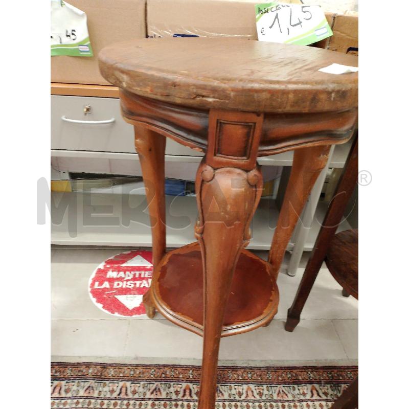 ALZATINA PORTA VASO LEGNO 75CM | Mercatino dell'Usato San giovanni teatino 1