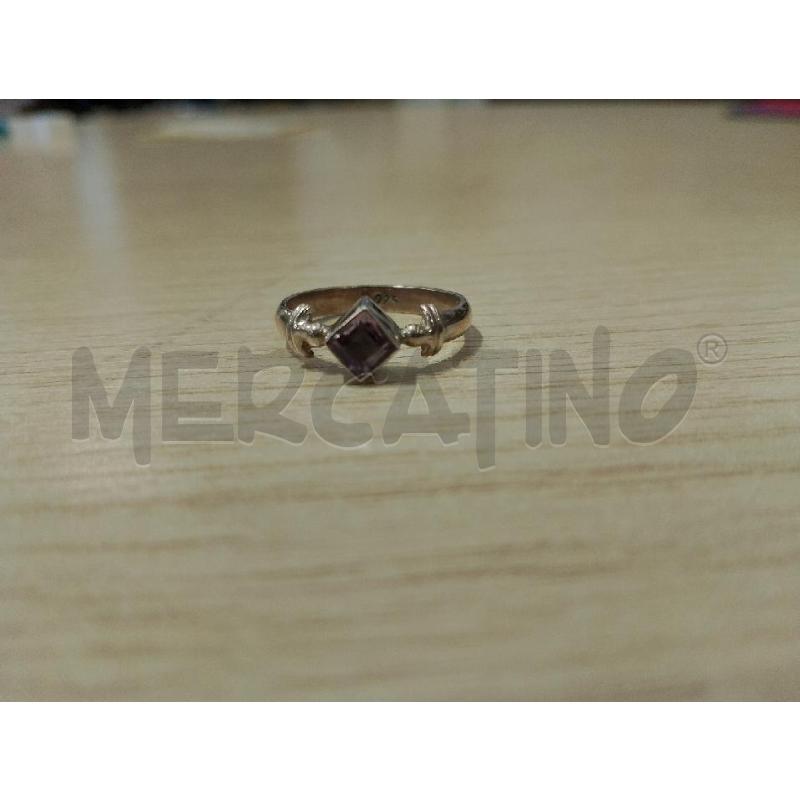 ANELLO DONNA ARG PIETRINA LILLA | Mercatino dell'Usato San giovanni teatino 1