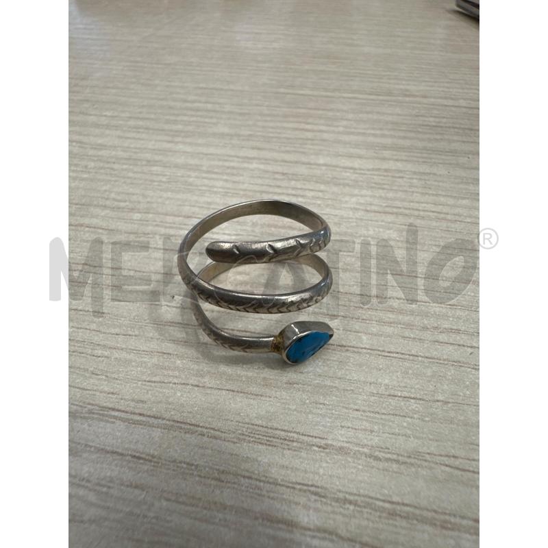 ANELLO DONNA ARG SMALTO AZZURRO | Mercatino dell'Usato San giovanni teatino 1