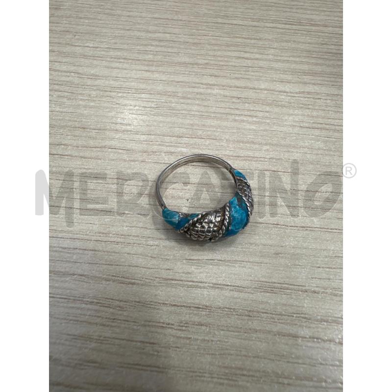 ANELLO DONNA ARG STRASS AZZURRO | Mercatino dell'Usato San giovanni teatino 1