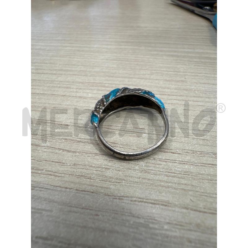 ANELLO DONNA ARG STRASS AZZURRO | Mercatino dell'Usato San giovanni teatino 2