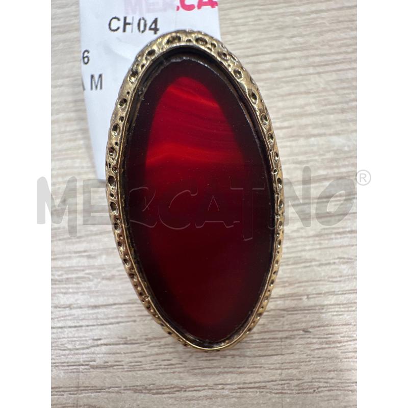 ANELLO DONNA PIETRA MARRONE OVALE | Mercatino dell'Usato San giovanni teatino 1