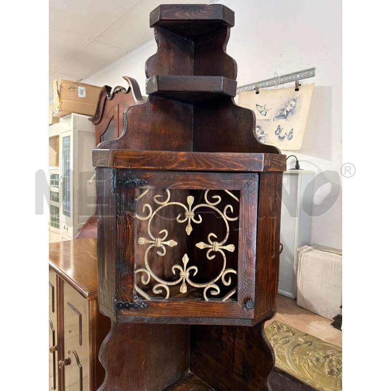 ANGOLIERA LEGNO FINITURE METALLO DORATO | Mercatino dell'Usato San giovanni teatino 3