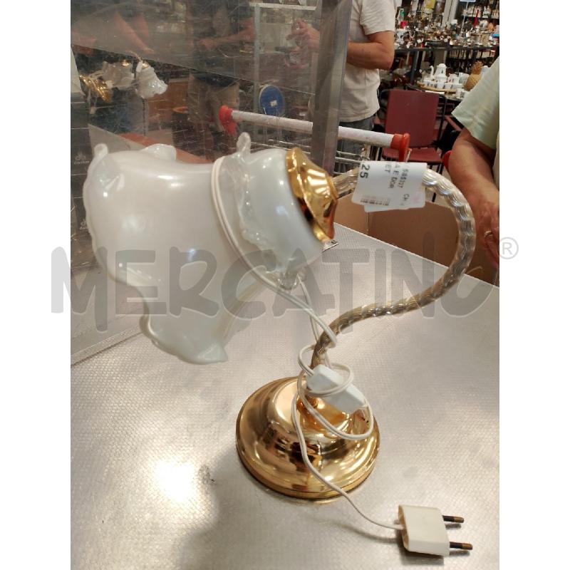 APPLIQUE BIANCA E DORATA CAPPELLO VETRO | Mercatino dell'Usato San giovanni teatino 1
