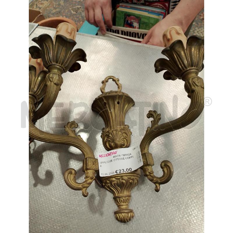 APPLIQUE OTTONE COPPIA | Mercatino dell'Usato San giovanni teatino 3