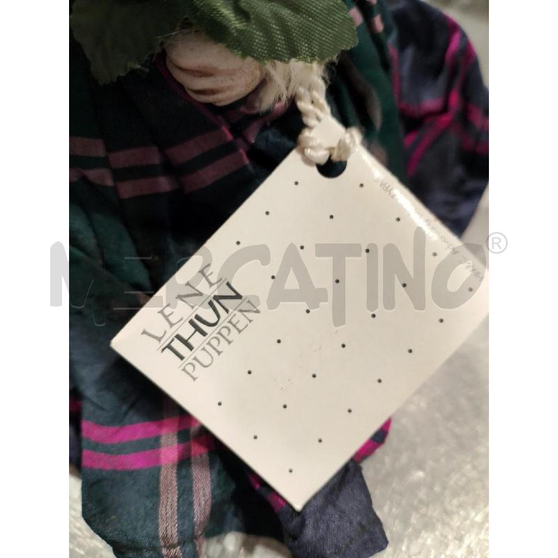 BAMBOLA LENE THUN PUPPEN VESTITO CON FIORE ROSA  | Mercatino dell'Usato San giovanni teatino 3