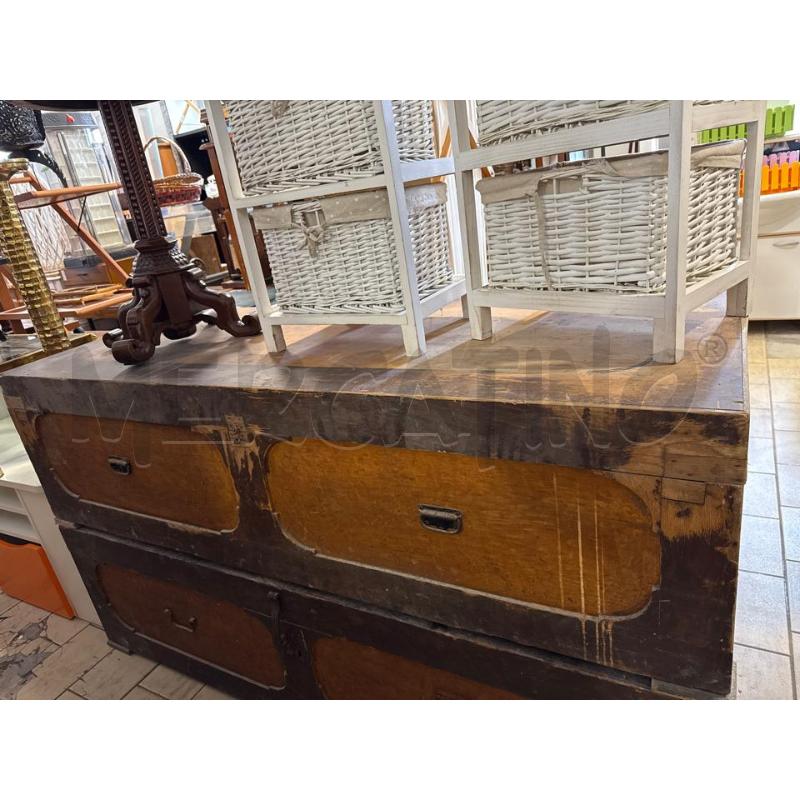 BAULE LEGNO DECORATO | Mercatino dell'Usato San giovanni teatino 1