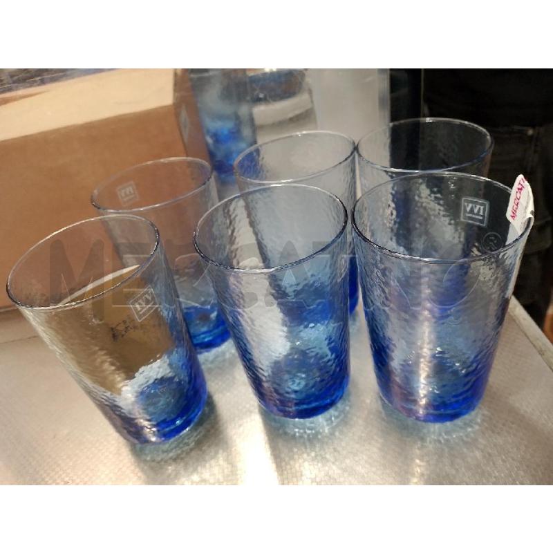 BICCHIERI PZ. 6 IVV BLU | Mercatino dell'Usato San giovanni teatino 1