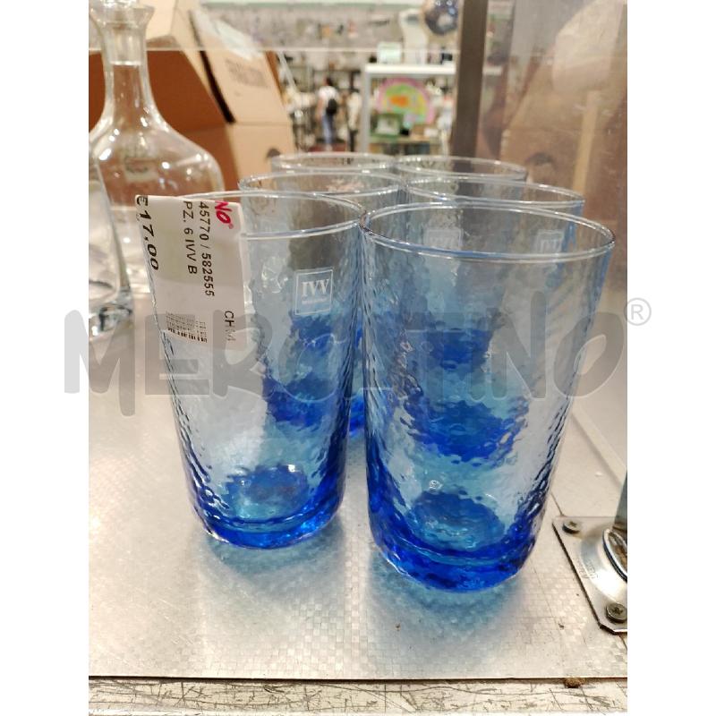 BICCHIERI PZ. 6 IVV BLU | Mercatino dell'Usato San giovanni teatino 2