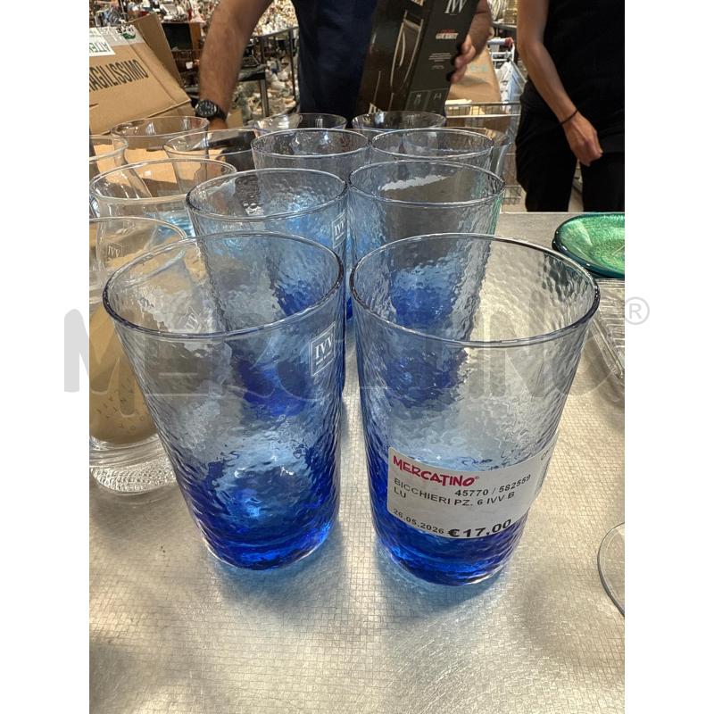 BICCHIERI PZ. 6 IVV BLU | Mercatino dell'Usato San giovanni teatino 1