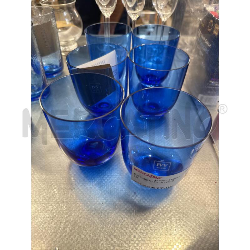 BICCHIERI PZ. 6 IVV BLU | Mercatino dell'Usato San giovanni teatino 1
