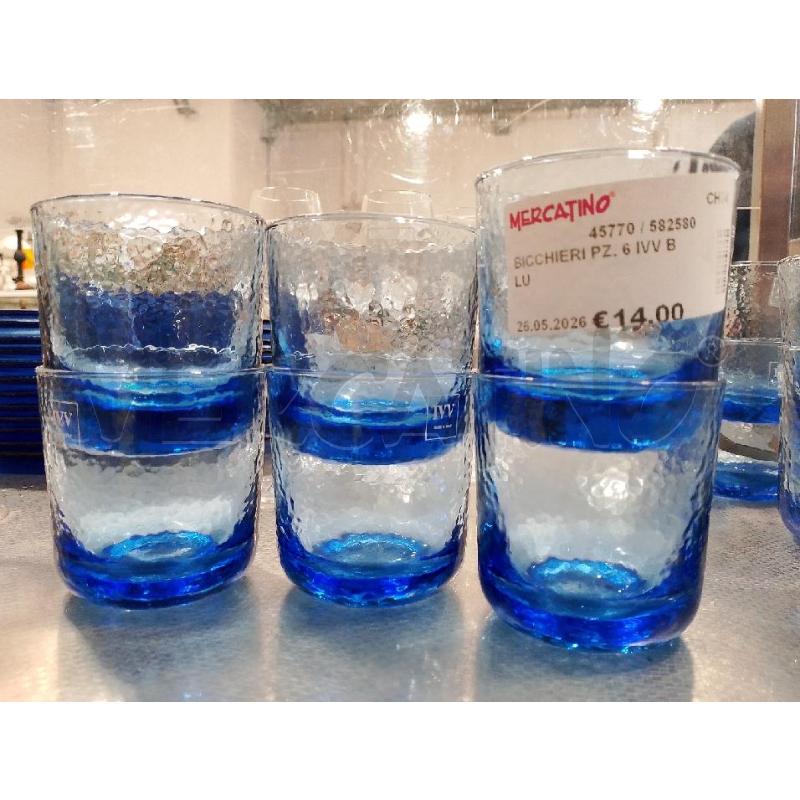 BICCHIERI PZ. 6 IVV BLU | Mercatino dell'Usato San giovanni teatino 1