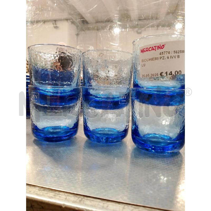 BICCHIERI PZ. 6 IVV BLU | Mercatino dell'Usato San giovanni teatino 2