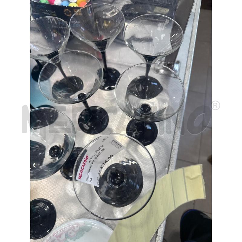 BICCHIERI PZ. BASE NERA  | Mercatino dell'Usato San giovanni teatino 3