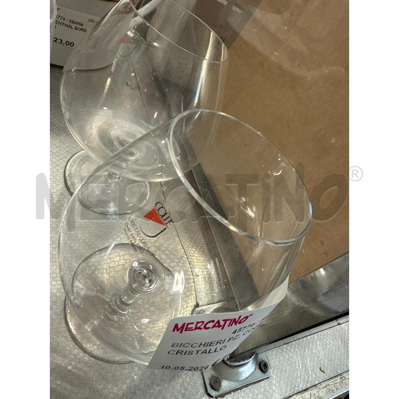 BICCHIERI PZ. COGNAC CRISTALLO | Mercatino dell'Usato San giovanni teatino 1