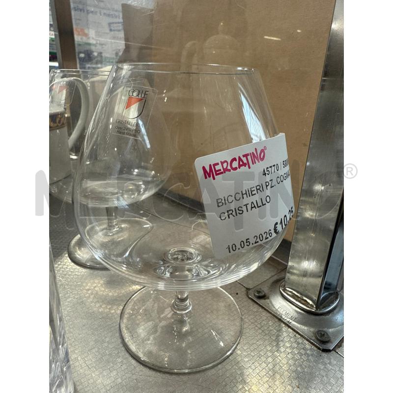 BICCHIERI PZ. COGNAC CRISTALLO | Mercatino dell'Usato San giovanni teatino 2