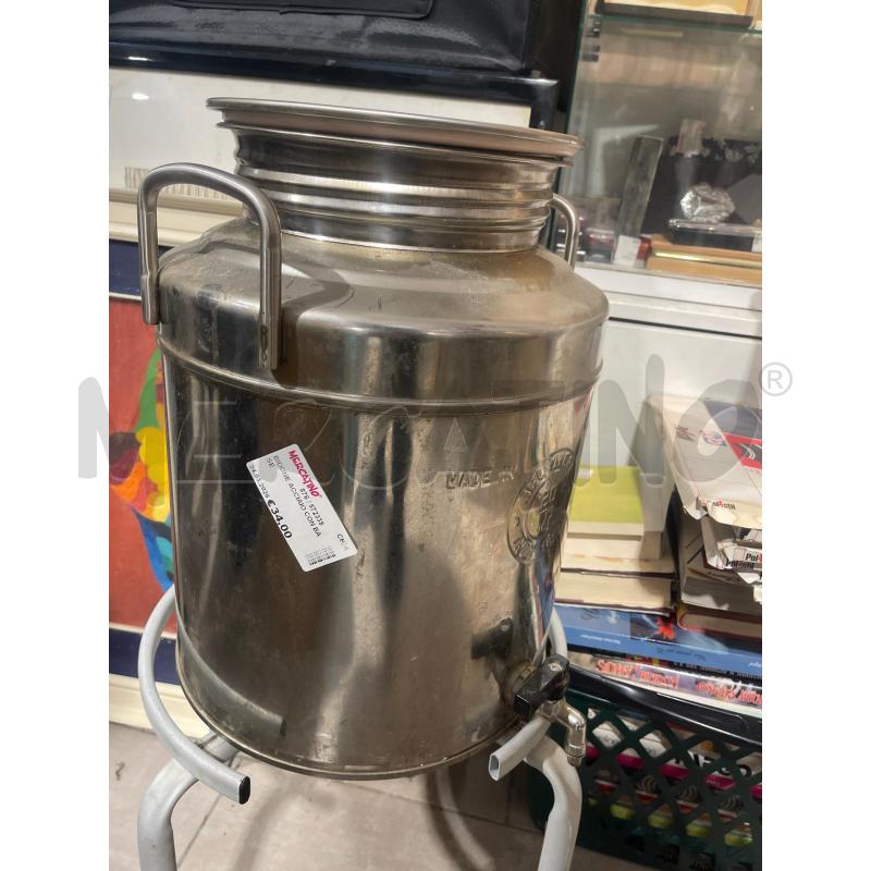 BIDONE ACCIAIO CON BASE | Mercatino dell'Usato San giovanni teatino 1