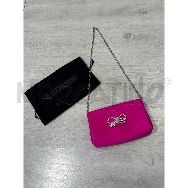 BORSA DONNA ALDO CASTAGNA FUCSIA FIOCCO ARGENTATO  | Mercatino dell'Usato San giovanni teatino 1