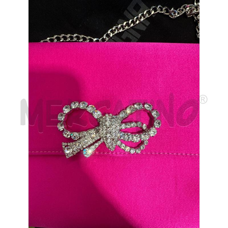 BORSA DONNA ALDO CASTAGNA FUCSIA FIOCCO ARGENTATO  | Mercatino dell'Usato San giovanni teatino 3