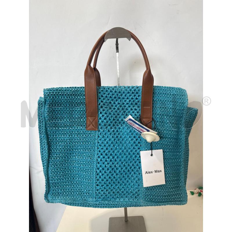 BORSA DONNA ALEX MAX AZZURRA PAGLIA | Mercatino dell'Usato San giovanni teatino 1