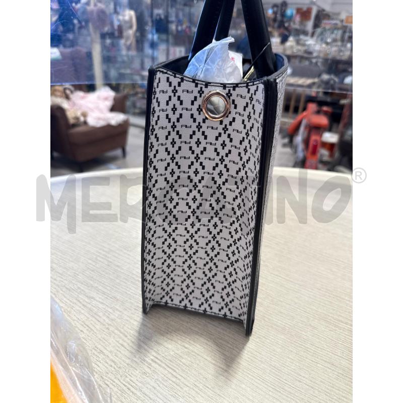 BORSA DONNA ARTIGLI BIANCA NERA  | Mercatino dell'Usato San giovanni teatino 3