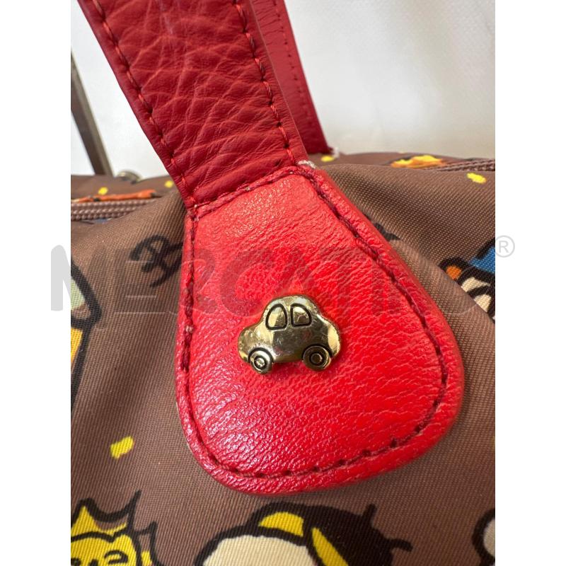 BORSA DONNA BRACCIALINI MARRONE DISEGNI | Mercatino dell'Usato San giovanni teatino 3