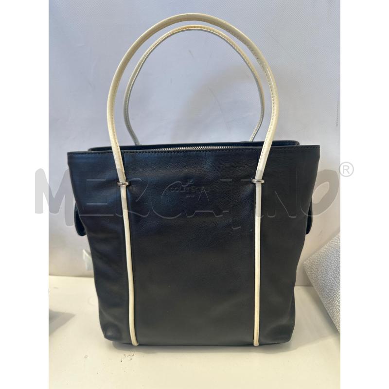 BORSA DONNA COURREGES BLU BIANCA | Mercatino dell'Usato San giovanni teatino 1