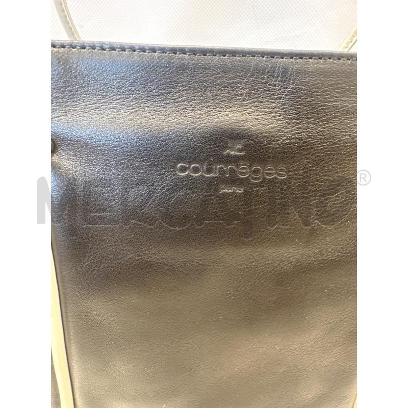 BORSA DONNA COURREGES BLU BIANCA | Mercatino dell'Usato San giovanni teatino 2