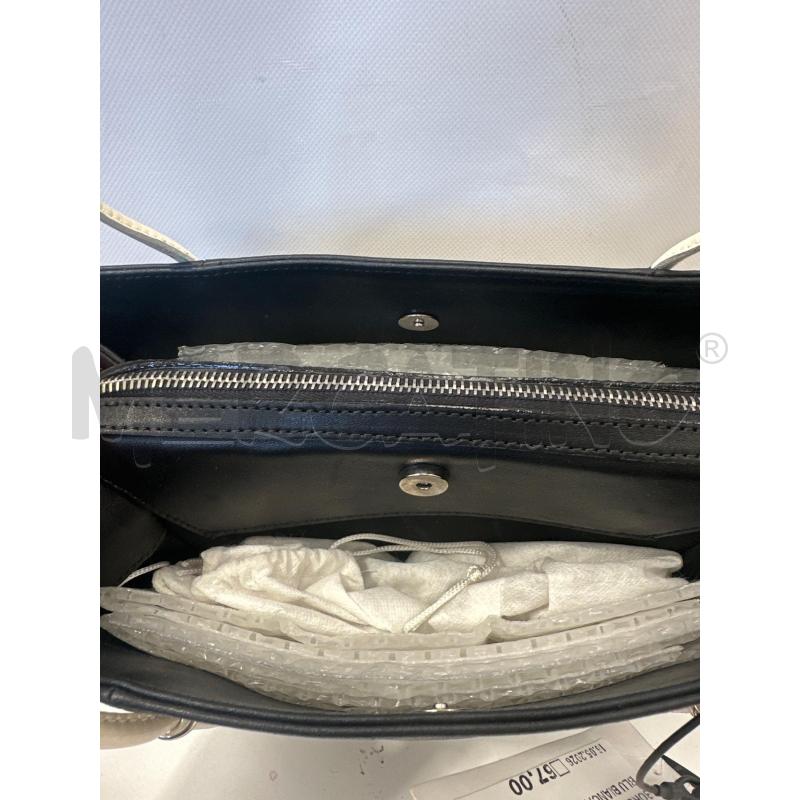 BORSA DONNA COURREGES BLU BIANCA | Mercatino dell'Usato San giovanni teatino 4