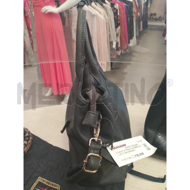 BORSA DONNA COVERI COLLECTION GRIGIO SCURO | Mercatino dell'Usato San giovanni teatino 3