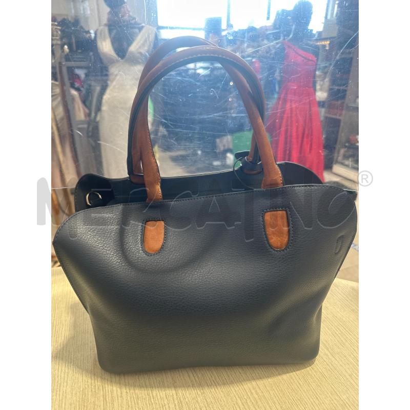 BORSA DONNA DUDIN BLU MARRONE  | Mercatino dell'Usato San giovanni teatino 1