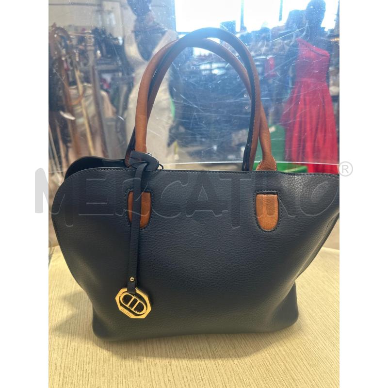 BORSA DONNA DUDIN BLU MARRONE  | Mercatino dell'Usato San giovanni teatino 2