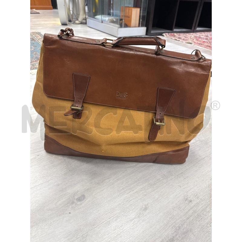BORSA DONNA D&G PELLE MARRO E TESSUTO | Mercatino dell'Usato San giovanni teatino 1